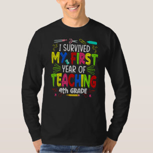 T-shirt J'ai survécu à ma première année d'enseignement 4e