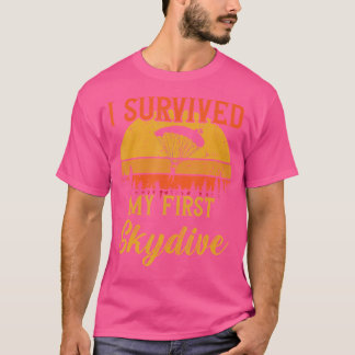 T-shirt J'Ai Survécu À Mon Premier Parapente Skydive