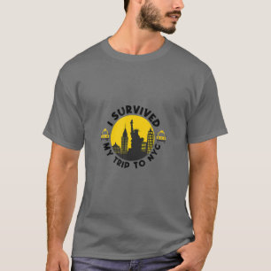 T-shirt J'Ai Survécu À Mon Voyage À New York