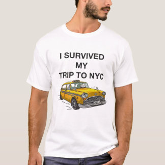 T-shirt J'ai survécu à mon voyage à NYC Drôle de Taxi