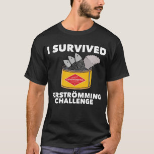 T-shirt J'Ai Survécu À Survivre À La Nourriture Suédoise