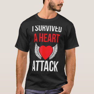 T-shirt J'Ai Survécu À Une Attaque Cardiaque Survivor