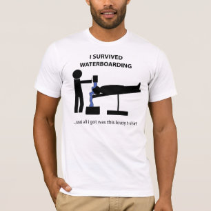 T-shirt J'ai survécu à Waterboarding
