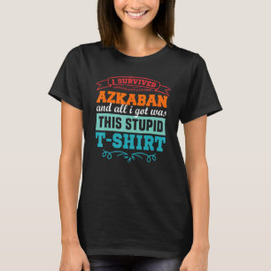 T-shirt J'ai survécu Askaban Drôle Hommes Femmes Jeunes