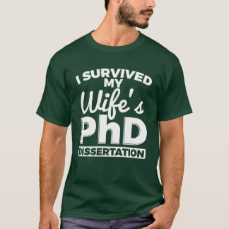 T-shirt J'ai survécu au doctorat de ma femme garçon