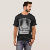 T-shirt J'ai survécu au double ~ T de déviation (Devant entier)