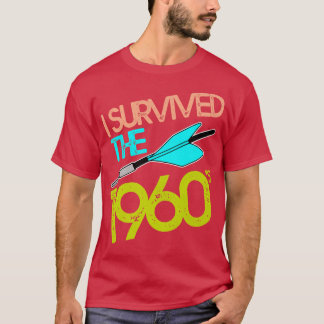 T-shirt J'ai survécu au Jarts Missile Game des années 60