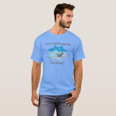 T-shirt J'ai survécu au pipeline Oahu Hawaii (Devant entier)
