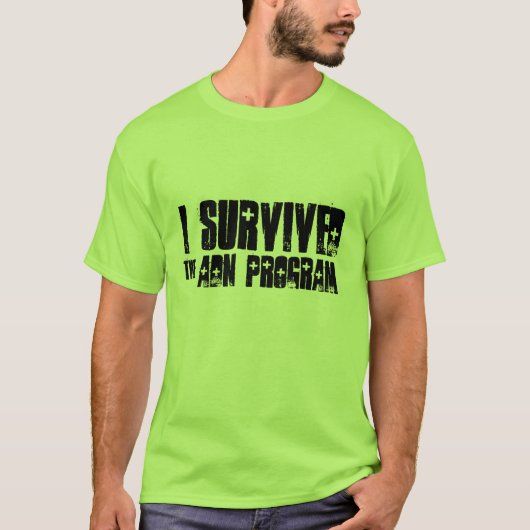T-SHIRT J'AI SURVÉCU AU PROGRAMME D'ADN (Devant)