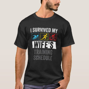 T-shirt J'ai survécu au programme d'entraînement de ma fem