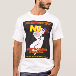 T-shirt J'ai survécu au tremblement de terre de NJ