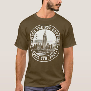 T-shirt J'Ai Survécu Au Tremblement De Terre De Nyc Vintag