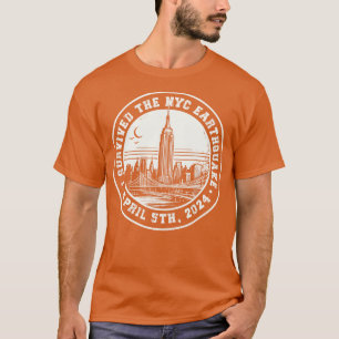 T-shirt J'Ai Survécu Au Tremblement De Terre De Nyc Vintag