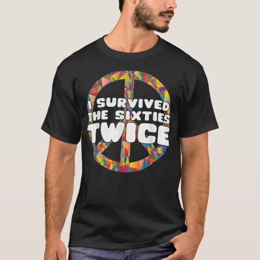 T-shirt J'Ai Survécu Aux Années 60 Deux fois 60 Cadeau Cla (Devant)