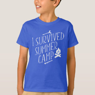 T-shirt J'Ai Survécu aux camps d'été Les Garçons Premier V