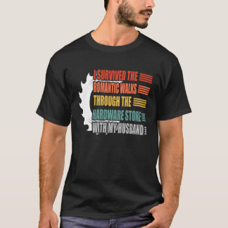 T-shirt J'ai survécu aux promenades romantiques à travers