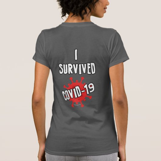 T-SHIRT J'AI SURVÉCU COVID-19 (Dos)