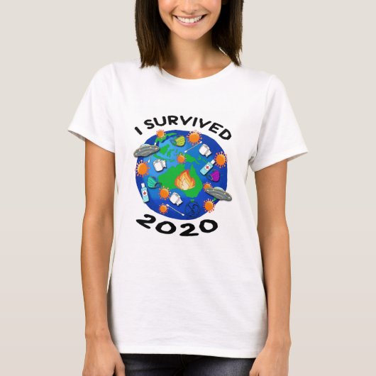 T-shirt J'ai survécu en 2020 (Devant)