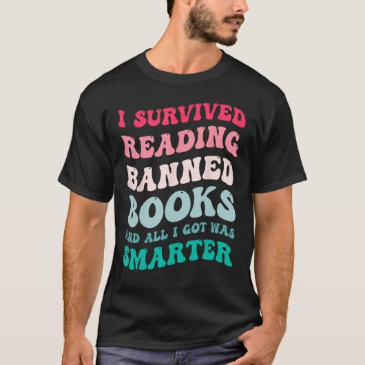 T-shirt J'ai survécu Lecture Interdite Livres Lecteur Book (Devant)