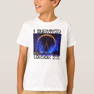 T-SHIRT J'AI SURVÉCU, OEIL DE LONDRES