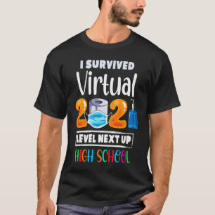 T-shirt J'ai survécu Virtual 9e année 2020 Niveau 2021 Hi