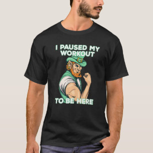 T-shirt J'Ai Suspendu Mon Exercice Pour Être Ici Biceps Mu