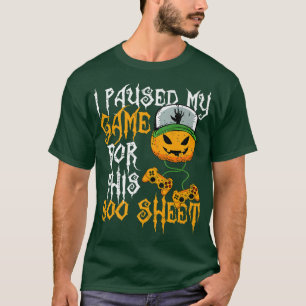 T-shirt J'Ai Suspendu Mon Jeu Pour Ce Citrouille De Feuill