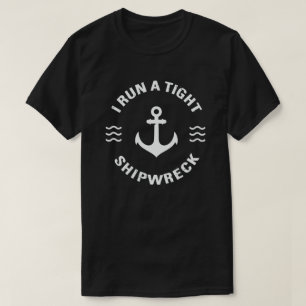 T-shirt J'Ai Tenu Une Épave De Navire Drôle Maman Papa Cit