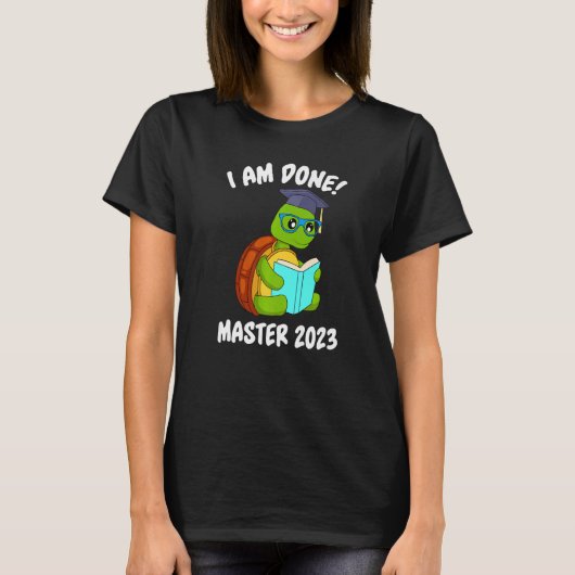 T-shirt J'ai terminé Master 2023 Master (Devant)