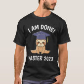 T-shirt J'ai terminé Master 2023 Master (Devant)