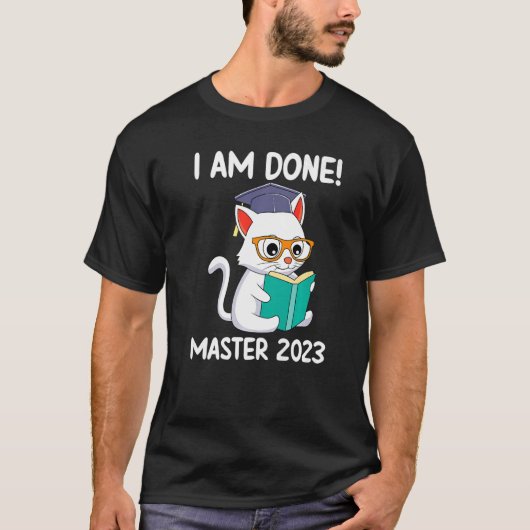 T-shirt J'ai terminé Master 2023 Master degré 1 (Devant)