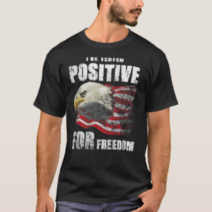T-shirt J'ai testé Positive for Freedom sur le dos