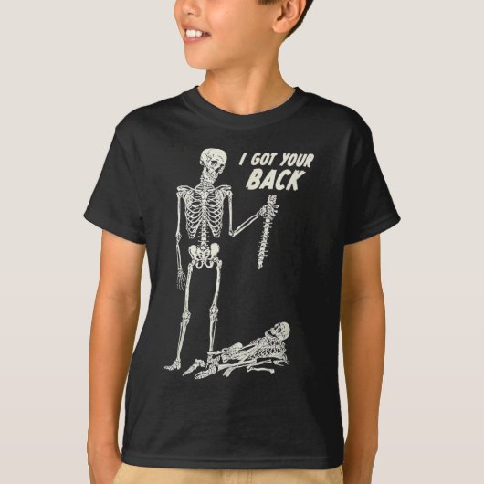 T-shirt J'Ai Ton Ck Halloween Skeleton Skull Sarcastique (Devant)
