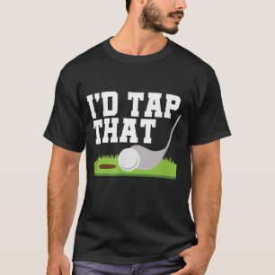 T-shirt J'Ai Touché Ce Golf Ball Sunset Retro Golfing Golf