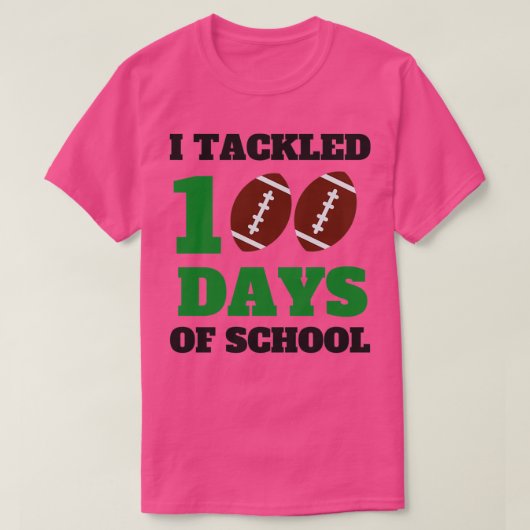 T-shirt J'Ai Traité 100 Jour D'École 8 (Design devant)
