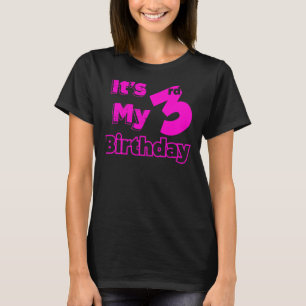 T-shirt J'ai trois ans et c'est mon 3e anniversaire 4