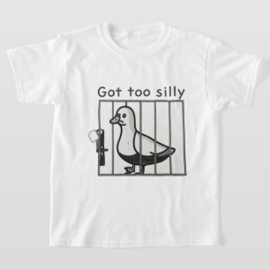 T-shirt J'ai trop de canard désobéi dans l'Humour en cage