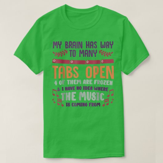 T-shirt J'Ai Trop D'Onglets (Design devant)
