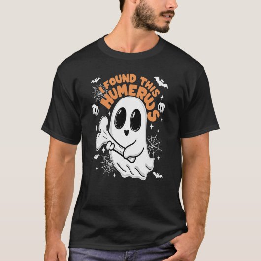 T-shirt J'Ai Trouvé Cet Humerus Mignonne Ghost Halloween D (Devant)