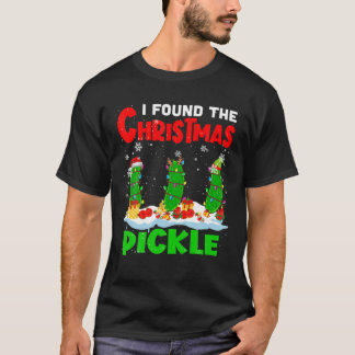 T-shirt J'Ai Trouvé La Pickle Noël Xmas Père Noël Reindeer