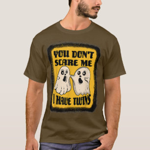 T-shirt J'Ai Twins Drôle Boo Ghost Costume Halloween Pour
