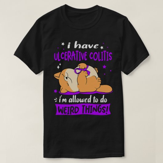 T-shirt J'ai Ulcerative Colitis je suis autorisé à faire W (Design devant)