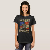 T-shirt J'Ai Un Ancien Et Grand-Père Drapeau Américain Fau (Devant entier)