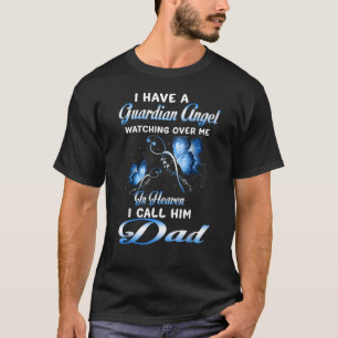T-shirt J'Ai Un Ange Gardien Qui Me Surveille Au Ciel