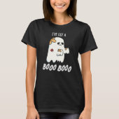 T-shirt J'ai un Boo Boo Drôle Ghost Pun Dark BG (Devant)