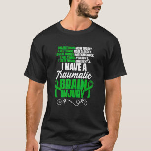 T-shirt J'Ai Un Brain Traumatique Brain Injury Soutien TBI