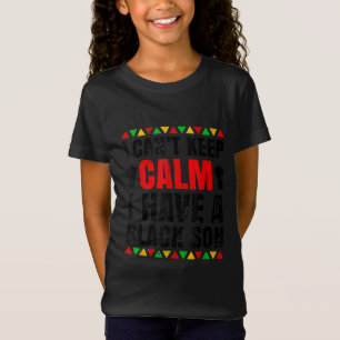 T-Shirt J'Ai Un Cadeau Fils Noir Pour Frican Maman Papa (4