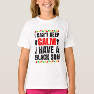 T-shirt J'Ai Un Cadeau Fils Noir Pour Maman Noire Papa
