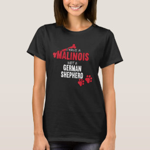 T-shirt J'Ai Un Chien Malinois Belge Berger Amoureux Maman