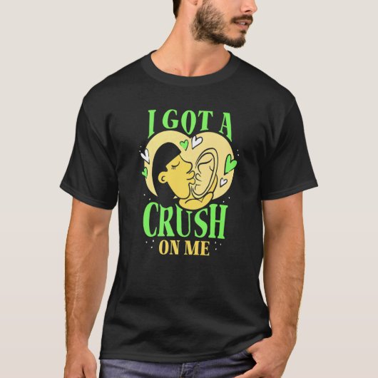 T-shirt J'Ai Un Crush Sur Moi Amour Positif Aimant Myse (Devant)
